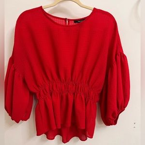 Red blouse